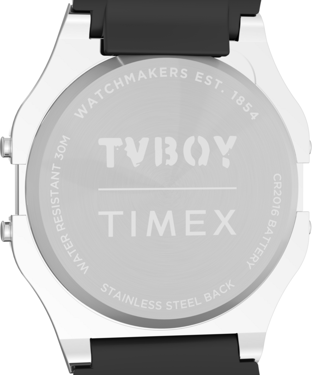 Timex T80 x TVBOY 34mm Resin Strap Watch