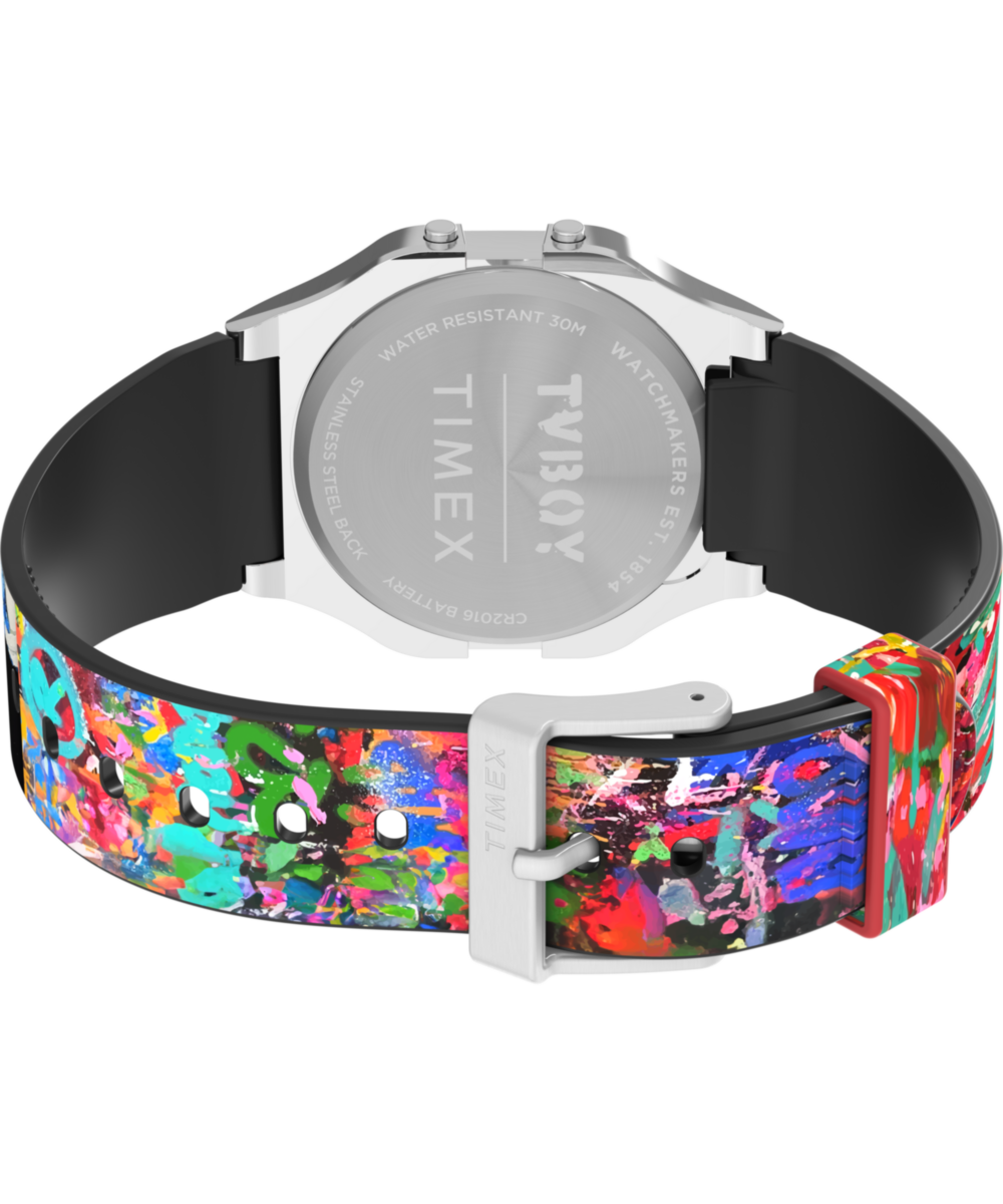 Timex T80 x TVBOY 34mm Resin Strap Watch