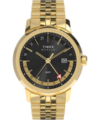 Marlin® Quartz GMT 40mm Stainless Steel Bracelet Watch