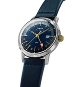 Marlin® Quartz GMT 40mm Leather Strap Watch
