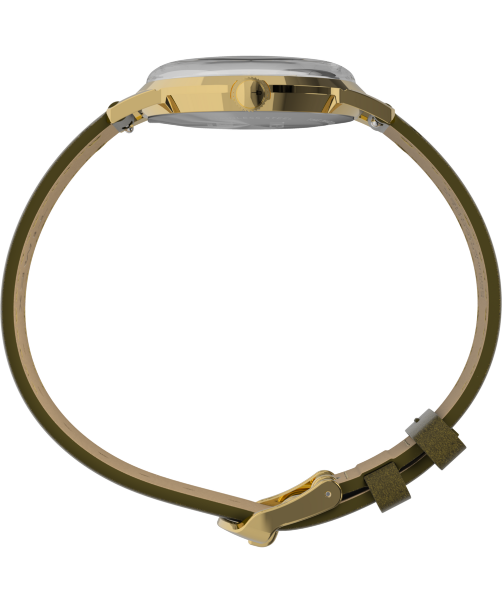 Timex x Todd Snyder 34mm Leather Strap Watch