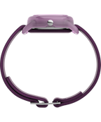 TIMEX TIME MACHINES® 29mm Purple Stripe Elastic Fabric Kids Watch