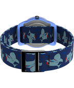 TIMEX TIME MACHINES® 29mm Blue Shark Elastic Fabric Kids Watch