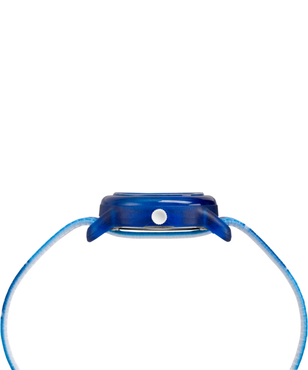 TIMEX TIME MACHINES® 29mm Blue Soccer Elastic Fabric Kids Watch